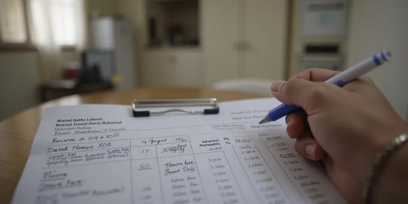 Detailed written plumbing quote with materials list labour costs and warranty terms laid out clearly